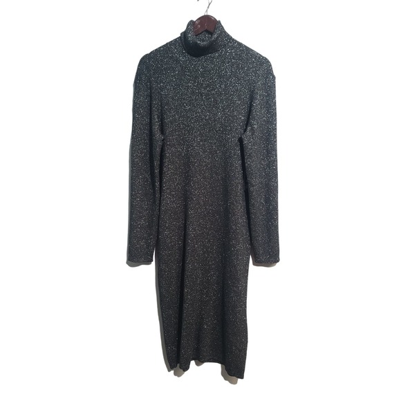 Express Turtleneck Long Sleeve Midi Sheath Dress NWT - Picture 2 of 5